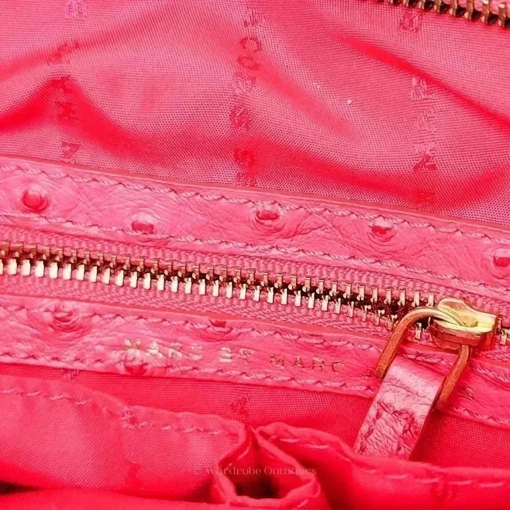 MARC JACOBS Ozzie Aurora Rock Lobster Ostrich Tote Should Bag - Picture 7 of 11